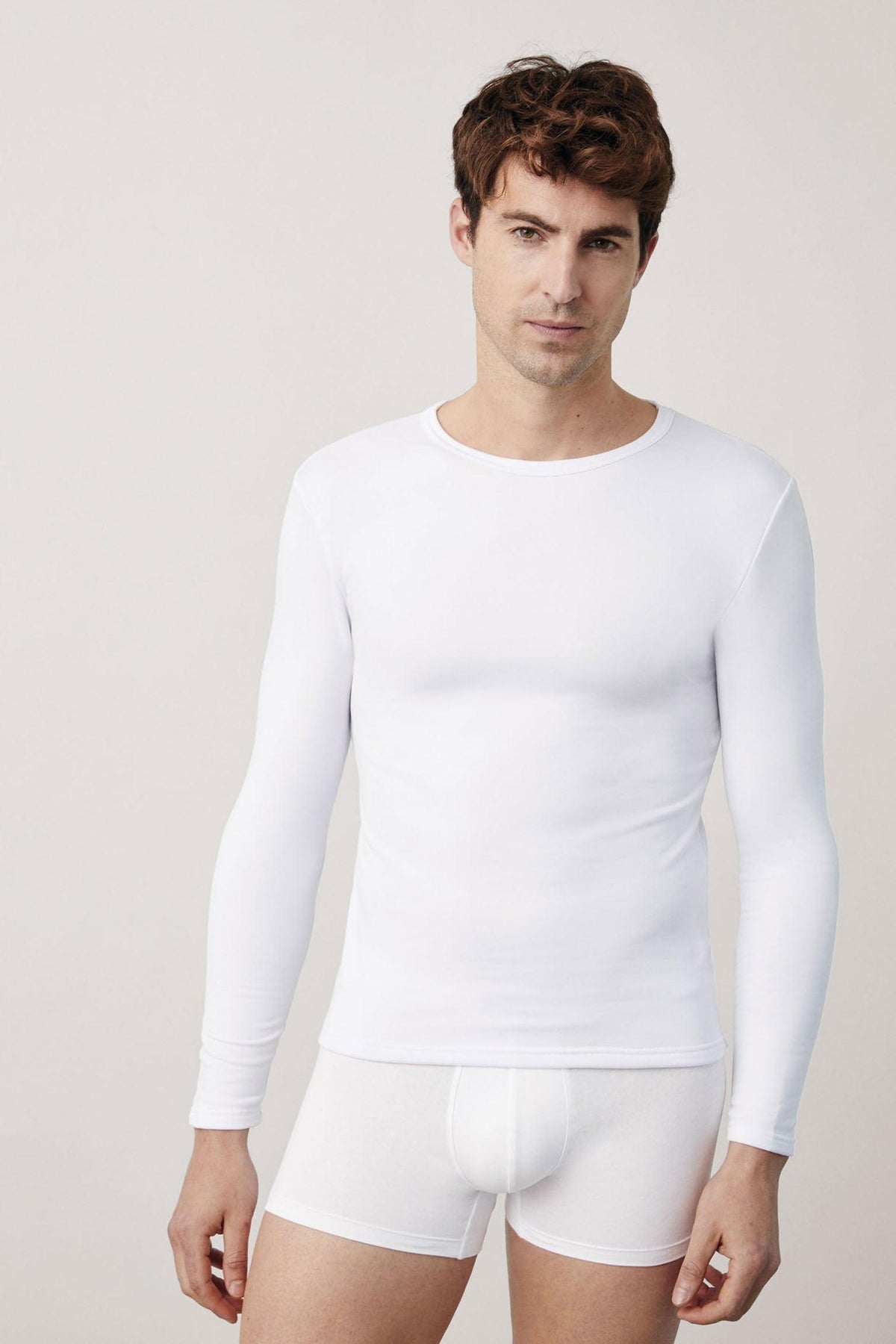 Camiseta térmica interior manga larga blanco
