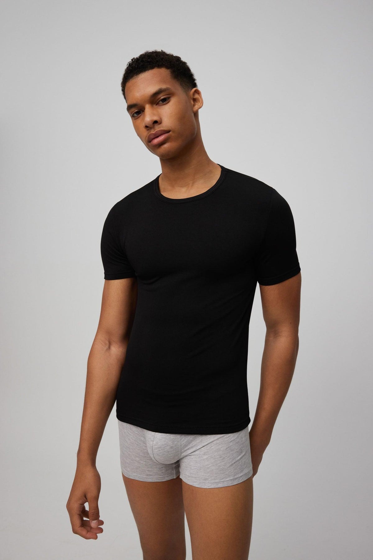 Camiseta térmica interior manga corta negro