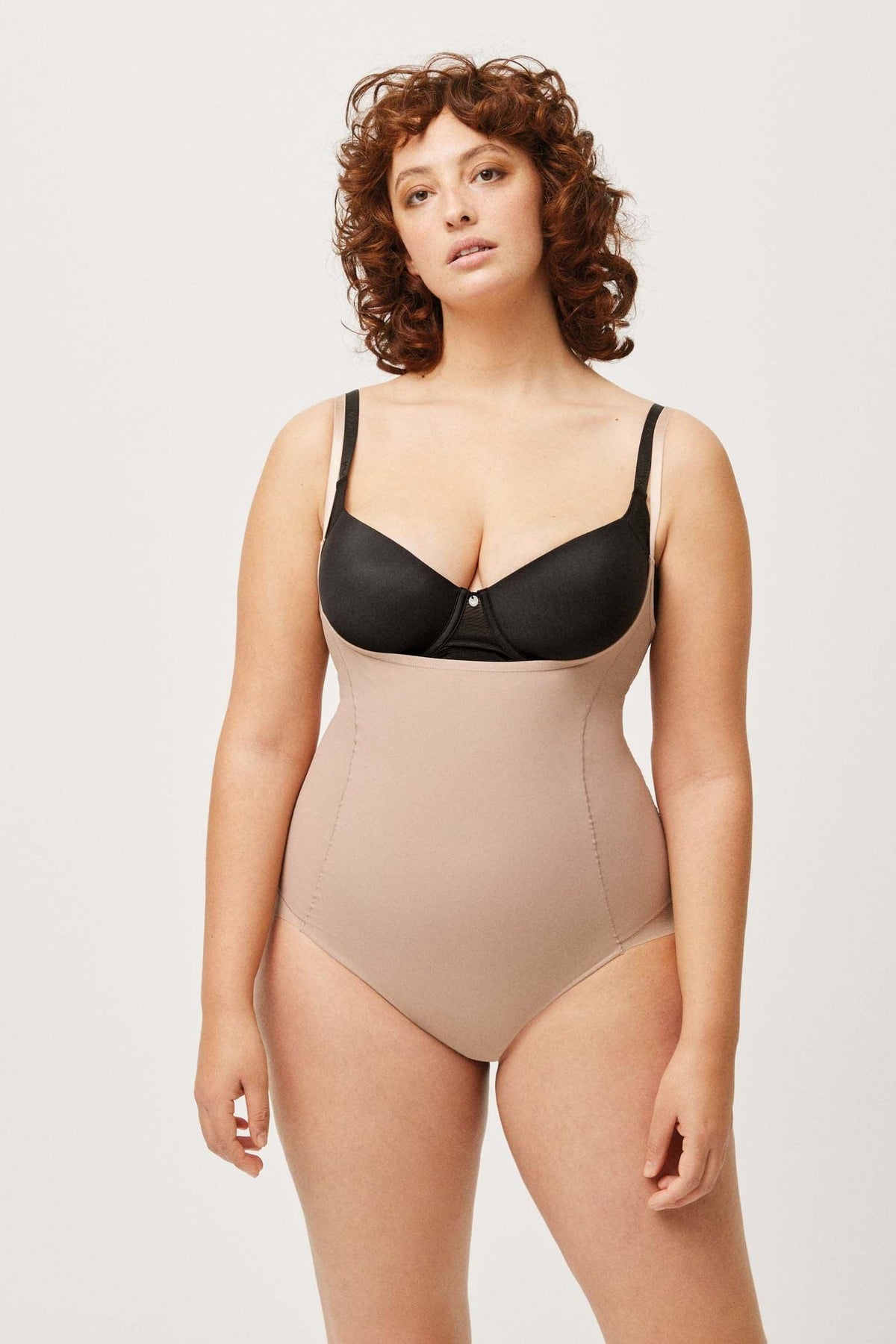 Body-up reductor pantaleta de tul visón