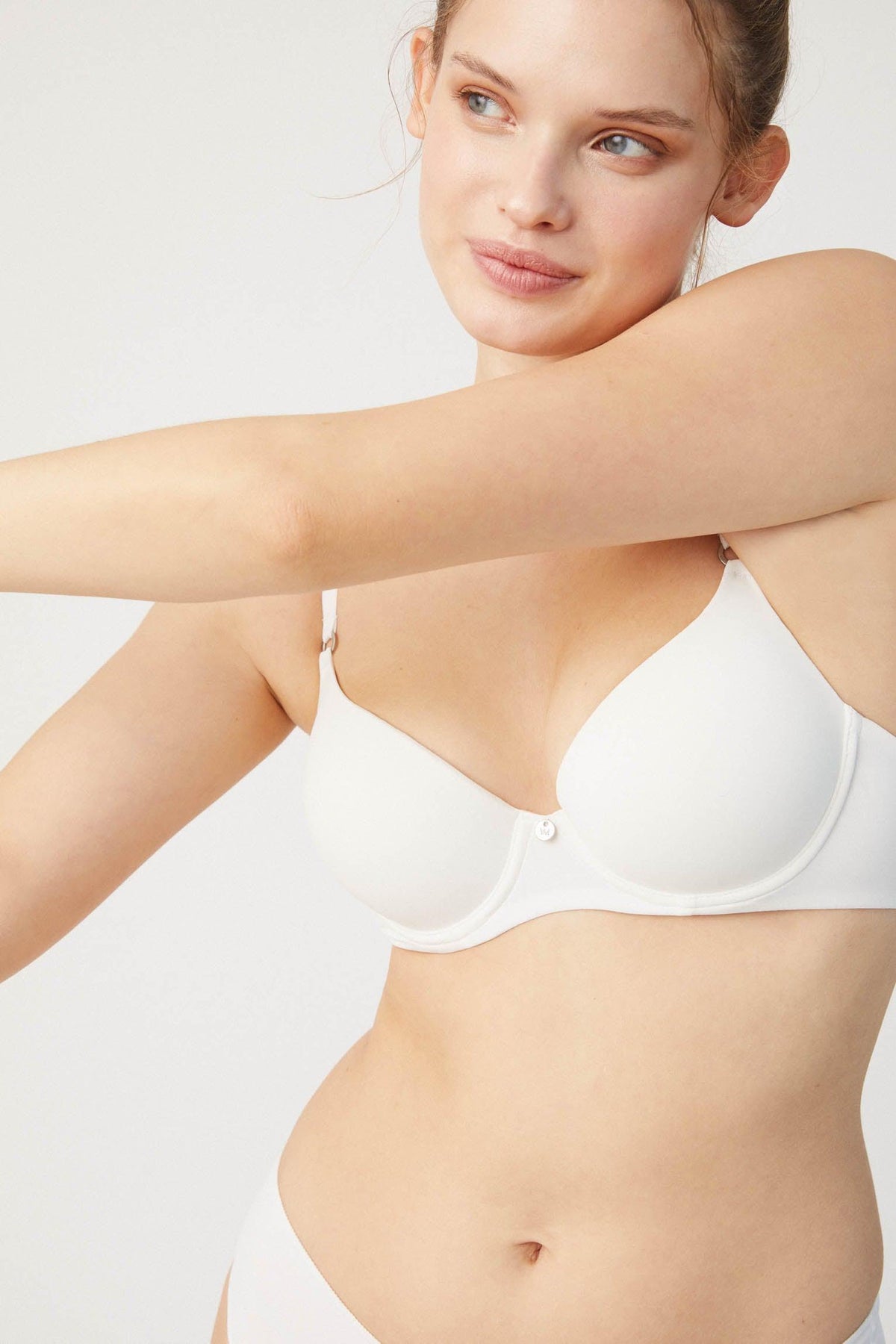 Brasier con aro y relleno blanco
