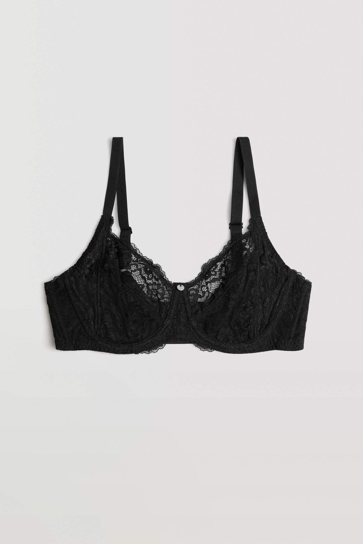 Brasier con aro sin relleno de encaje negro