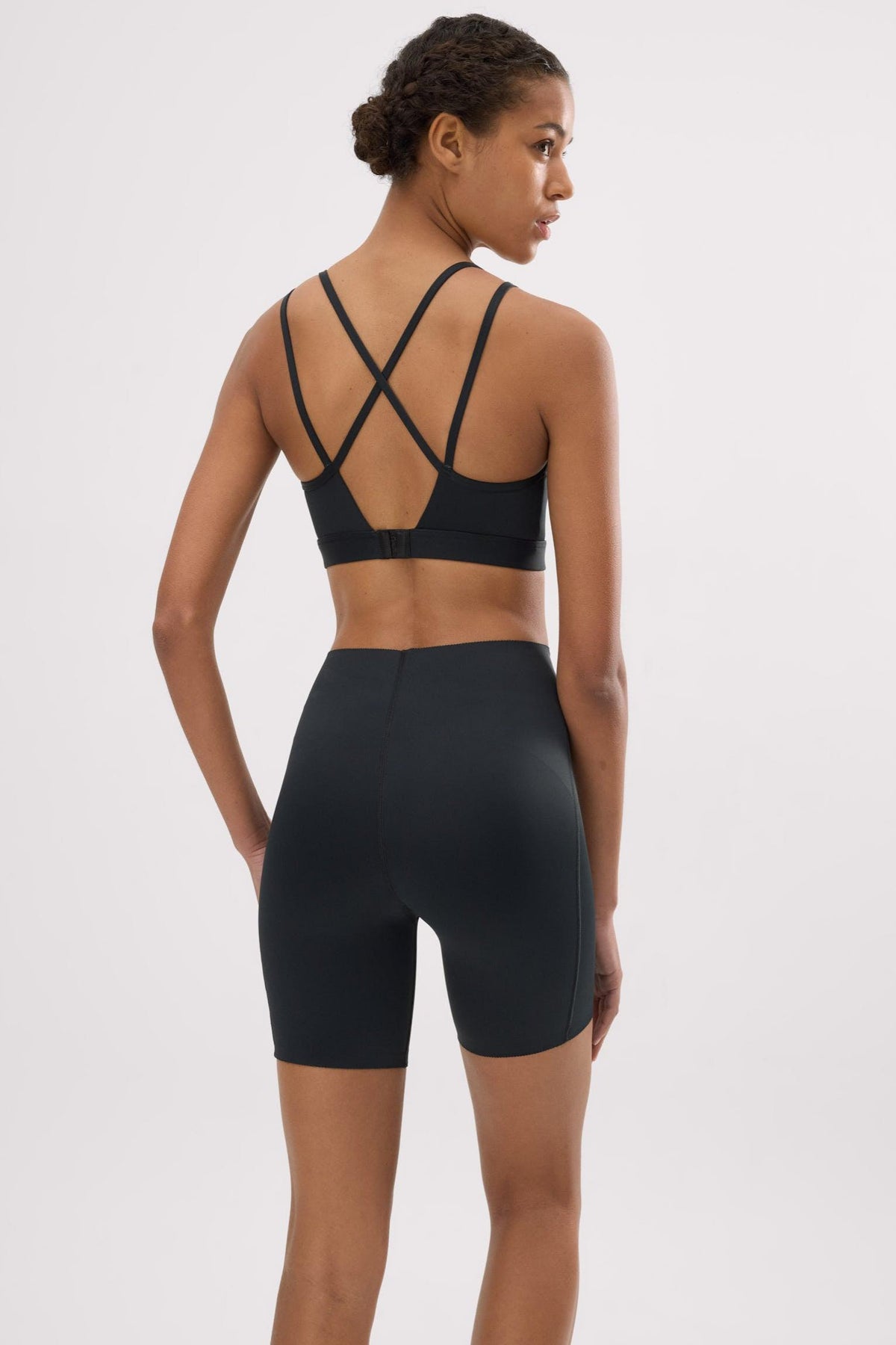 Leggings deportivos Compressive cortos negro