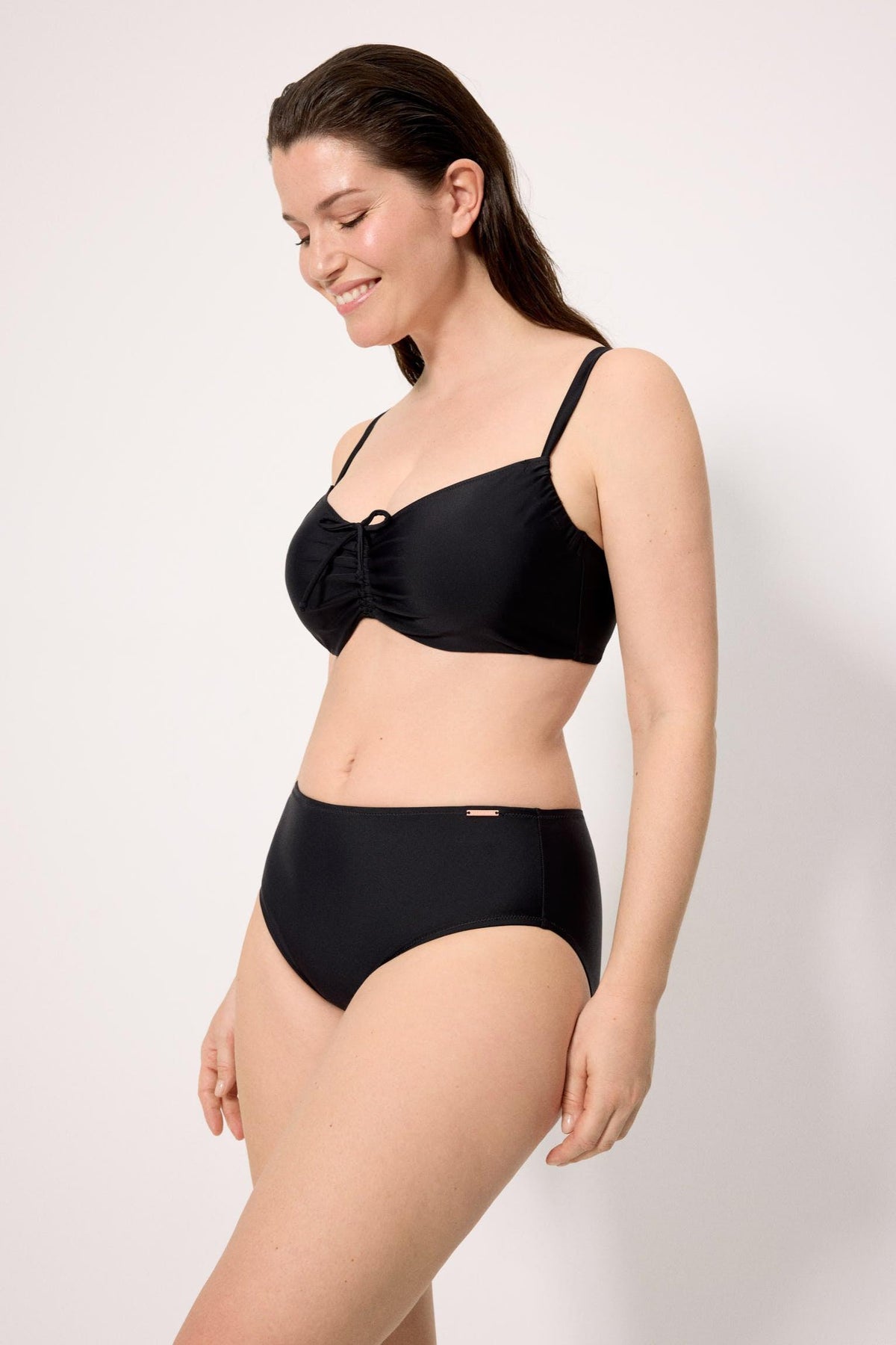 Bikini reductor de cintura alta negro