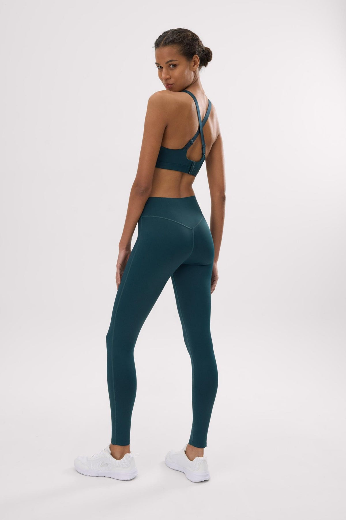 Leggings deportivos Compressive efecto push-up verde botella