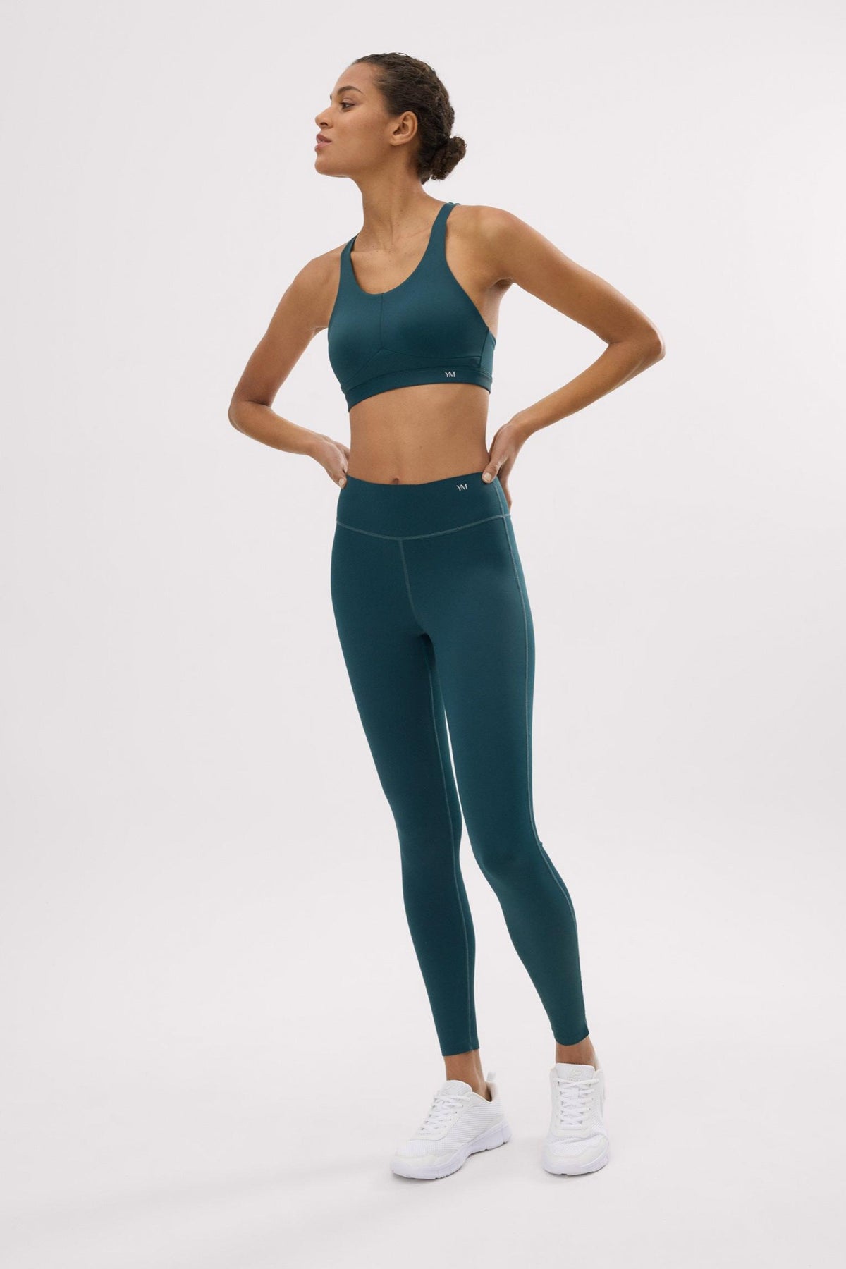 Leggings deportivos Compressive efecto push-up verde botella