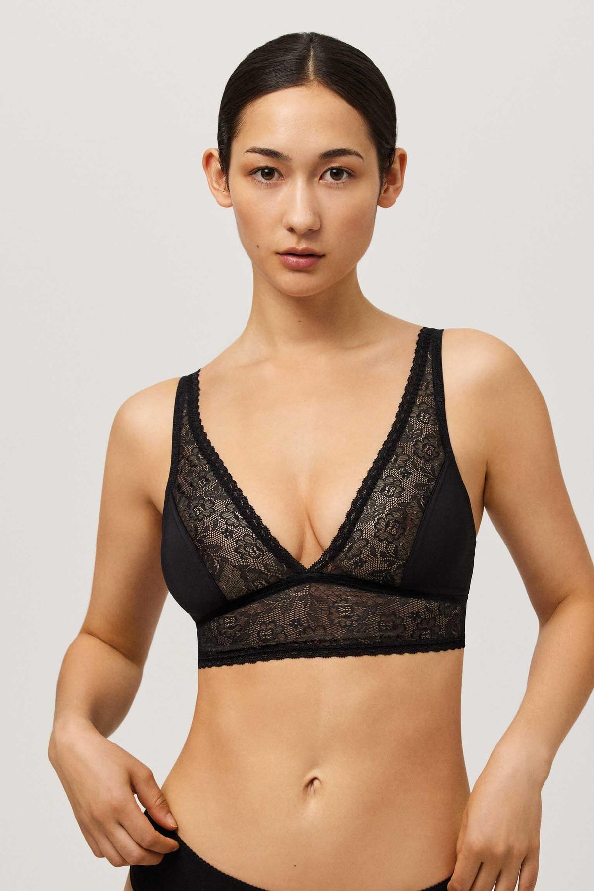 Bralette sin varilla sin relleno negro