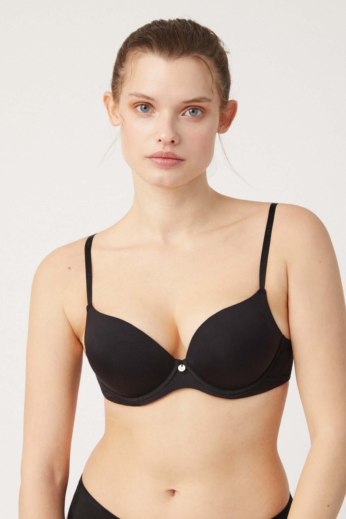 Brasier doble push-up negro