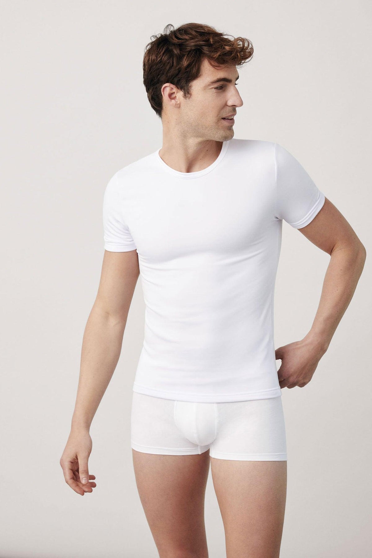 TÉRMICO Camiseta interior manga corta blanco