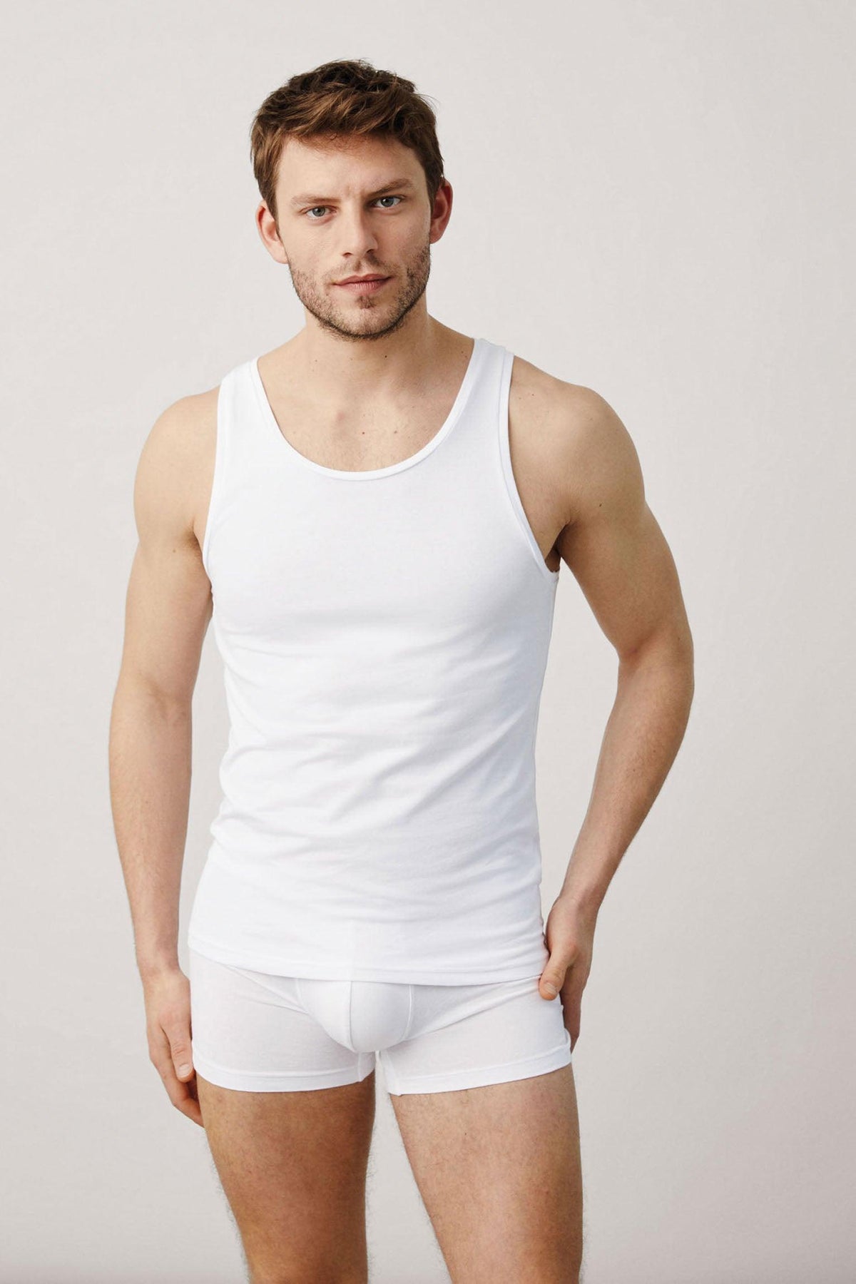 Camiseta interior de tirantes blanco