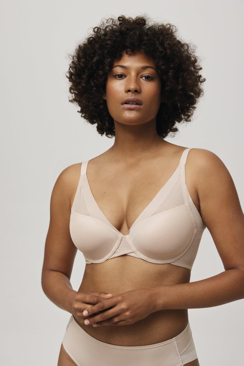 Brasier con aro y relleno con tul nude
