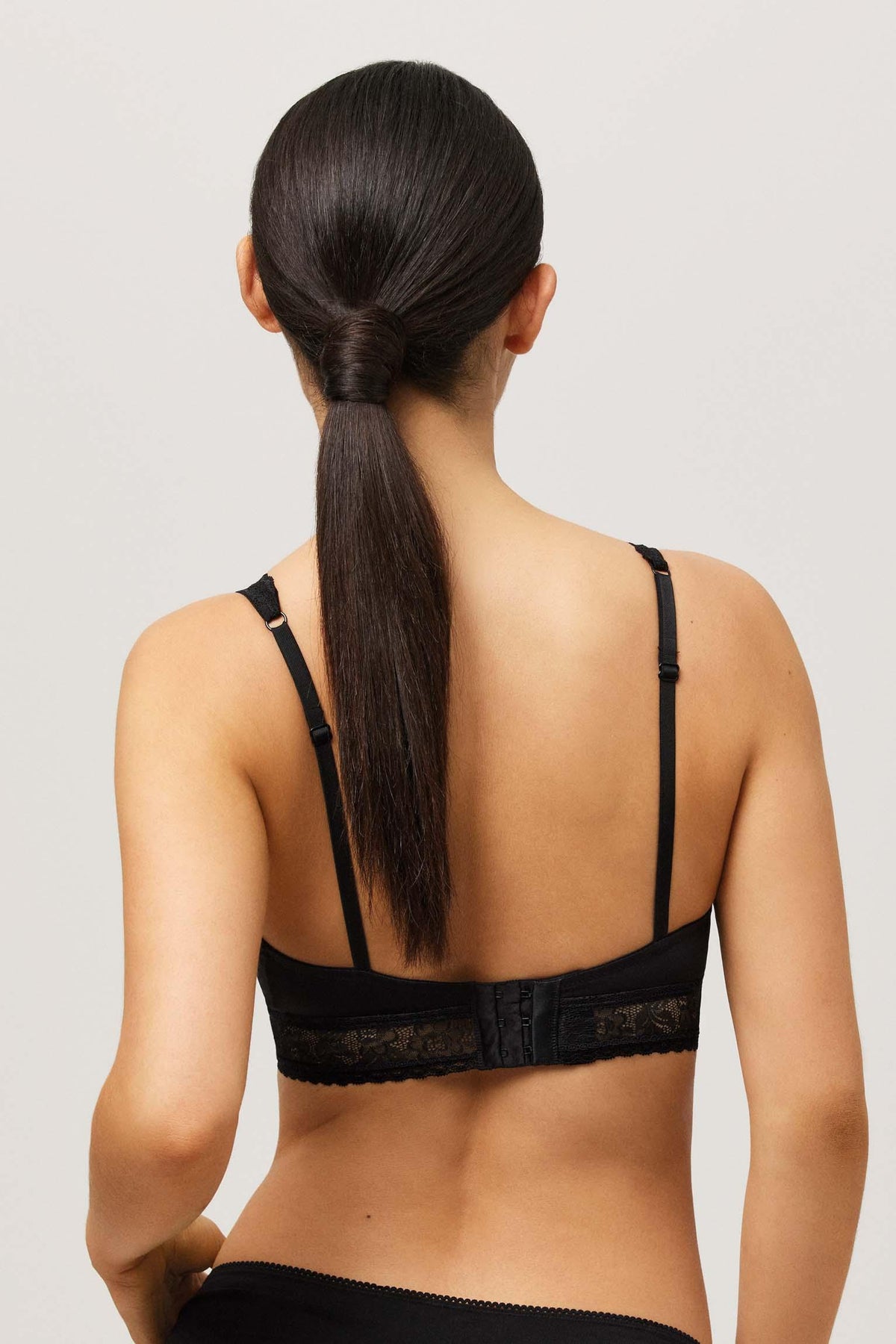 Bralette sin varilla sin relleno negro