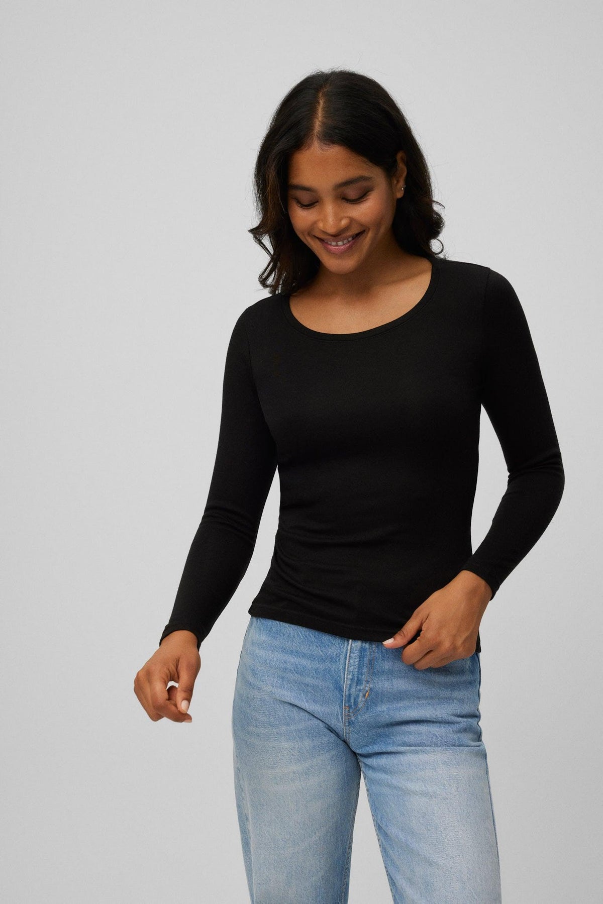Camiseta térmica control de temperatura manga larga negro