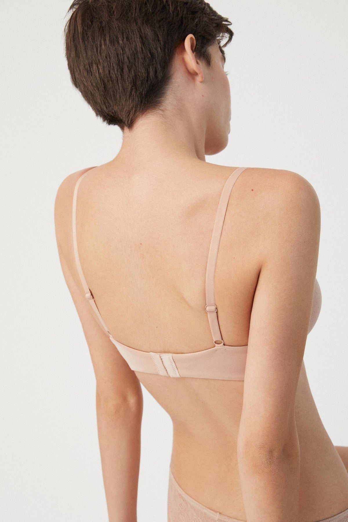 Brasier con aro con relleno nude