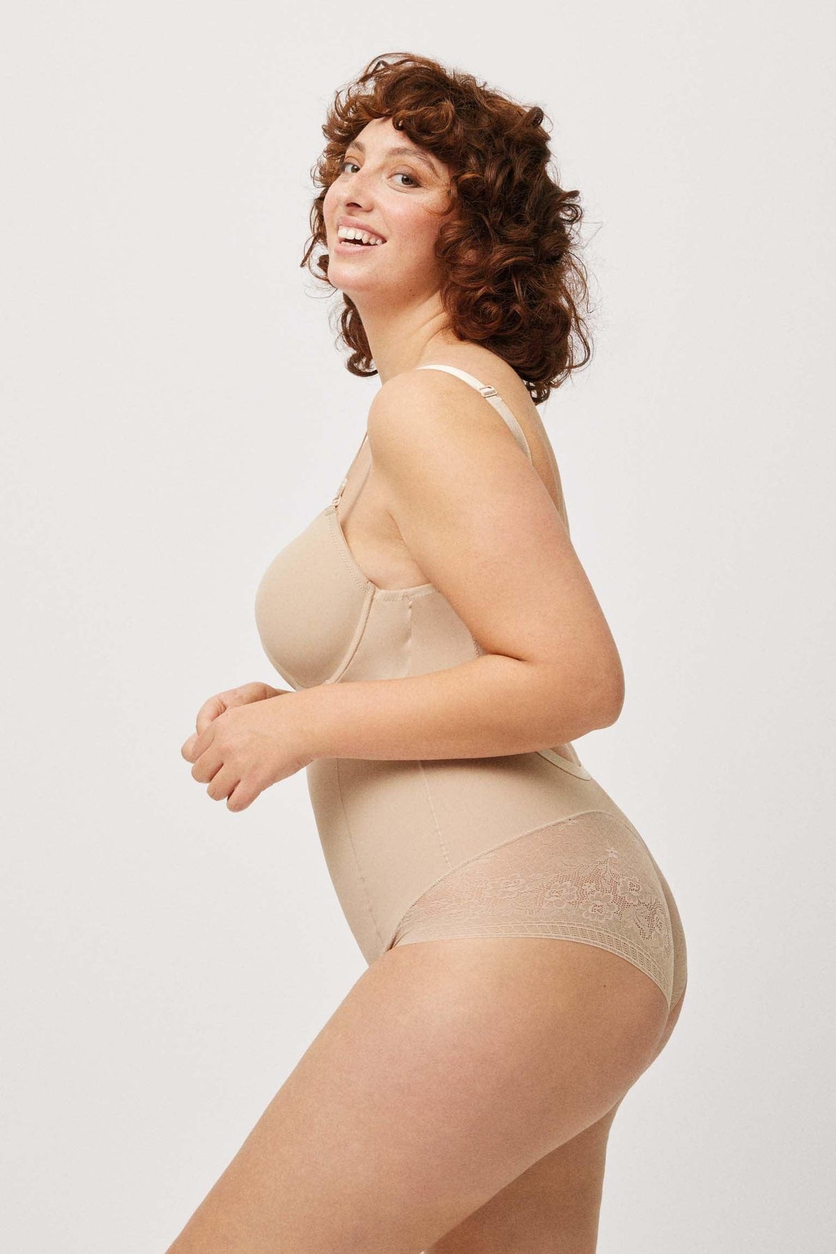 Body reductor con aro espalda abierta nude