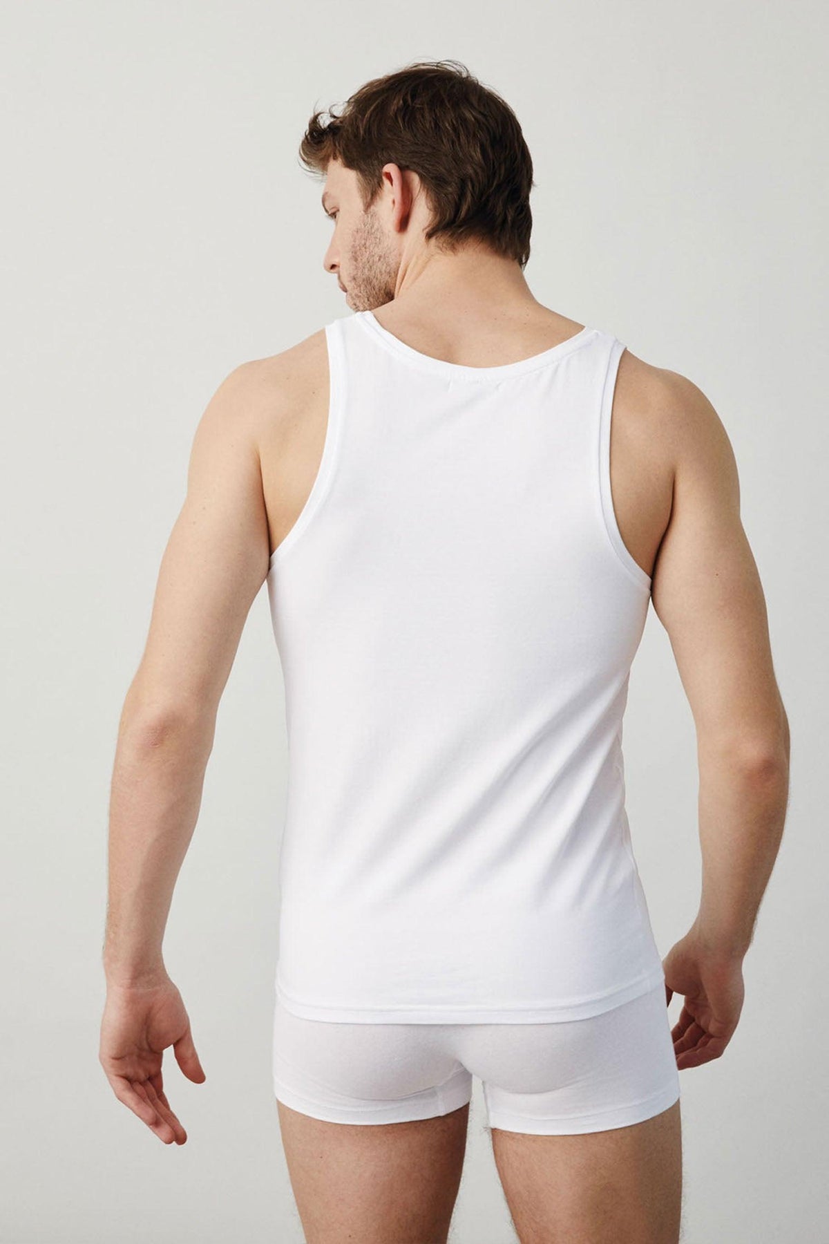Camiseta interior de tirantes blanco