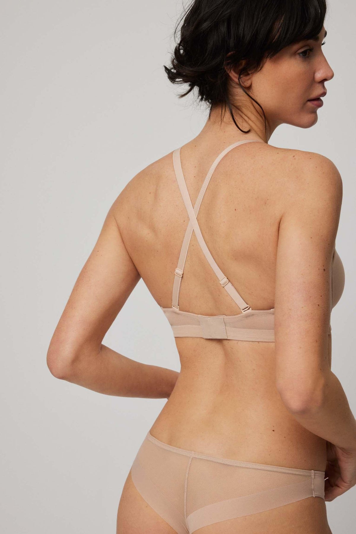 Sujetador sin tirantes multiposición nude