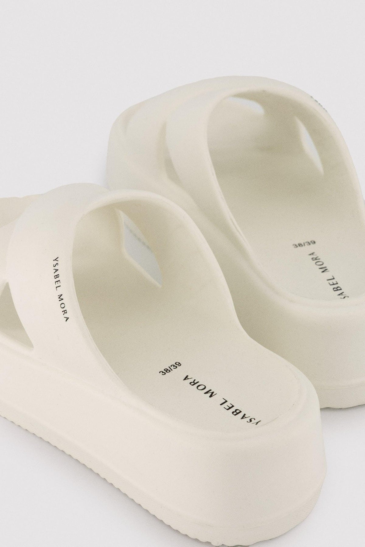 Chanclas de playa con plataforma antiderrapantes ligeras blancas