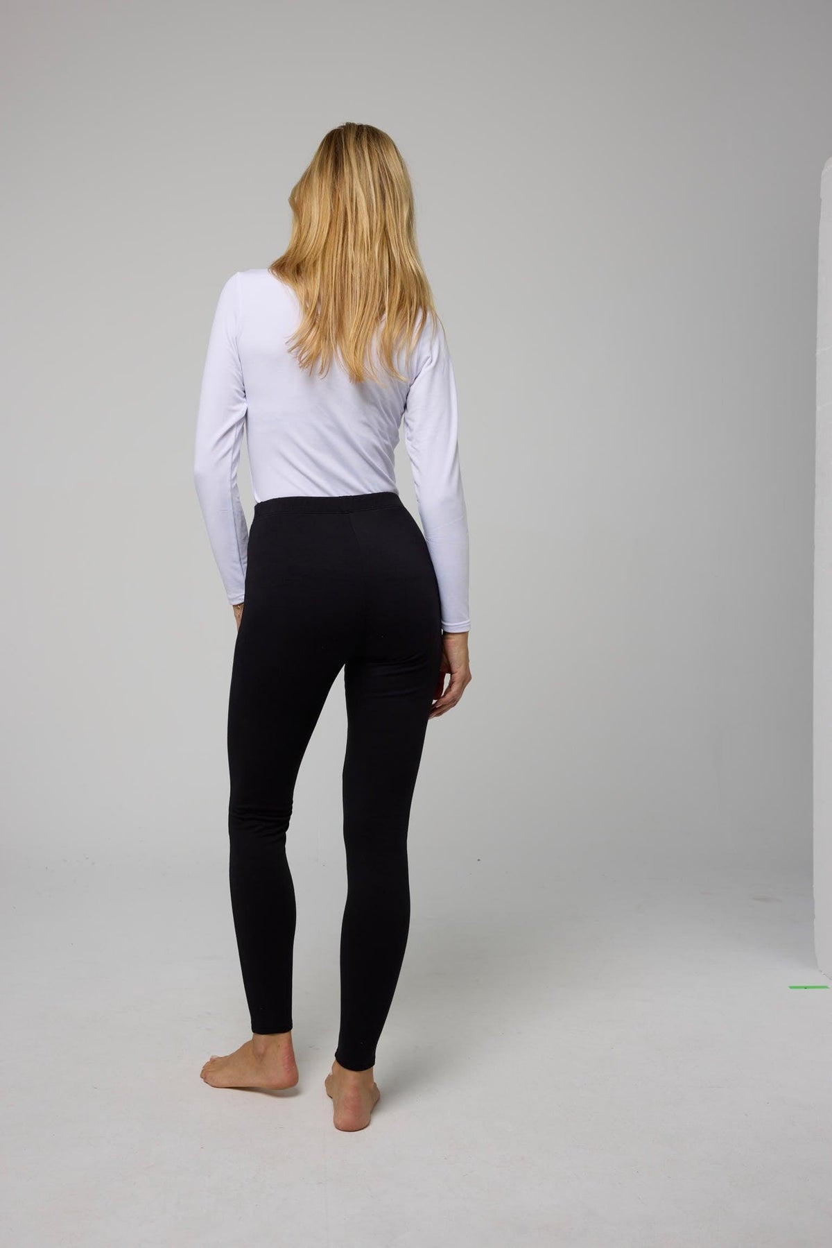 Leggings térmicos ligeros afelpados de algodón natural