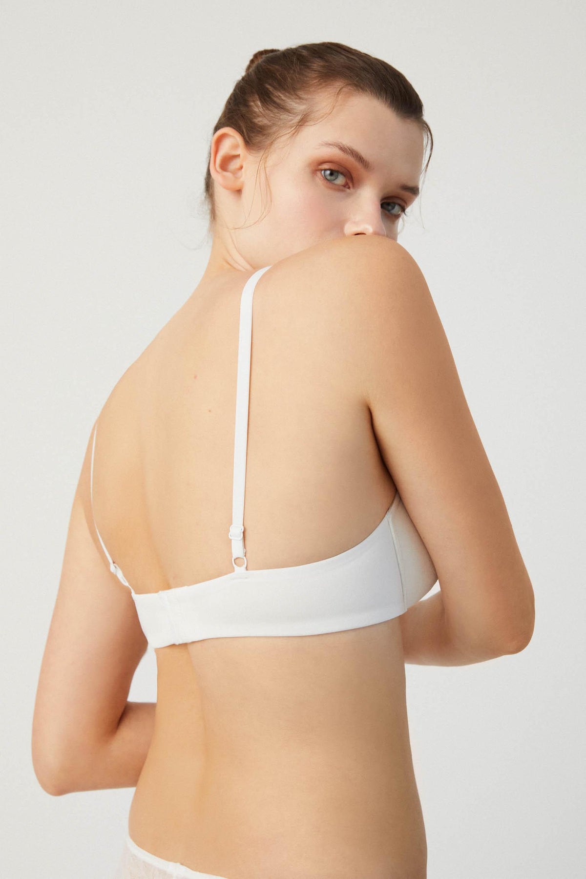 Brasier con aro con relleno color marfil