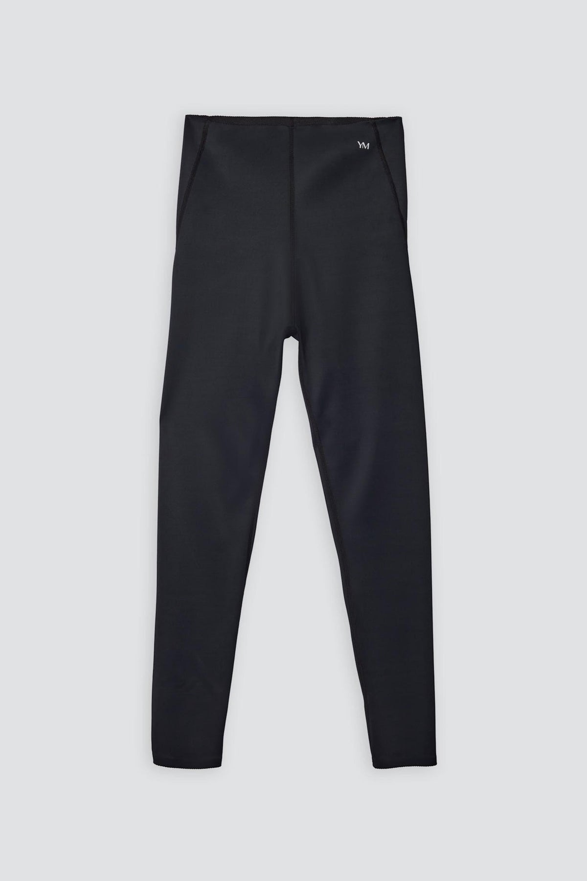 Leggings deportivos compresivos largos vientre plano negro